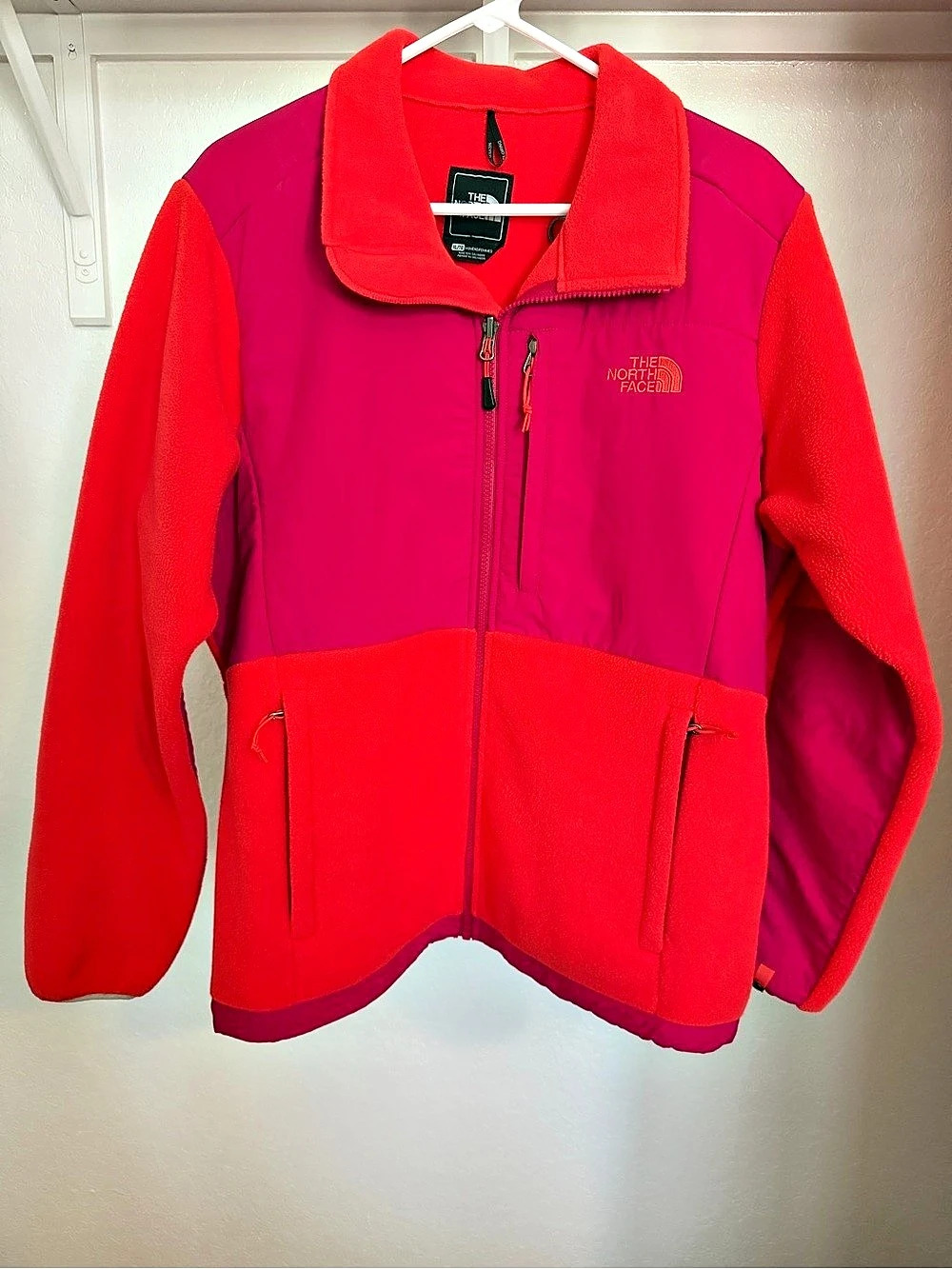 The North Face Denali Fleece Jacket Women's Pink & Orange Size XL (16)